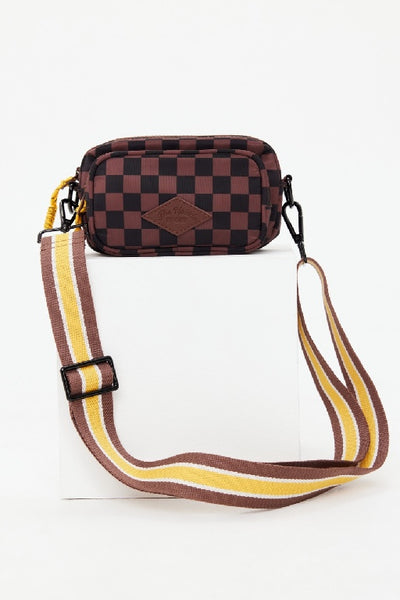 THE UPSIDE - TECHNICA VOYAGE CROSSBODY BAG - CHECK - PERTH BOUTIQUE - AUSTRALIAN BOUTIQUE - WA BOUTIQUE - INTERNATIONAL SHIPPING - USA SHIPPING - PERTH STORES - PERTH STORE - AUSTRALIA - WA - WESTER AUSTRALIA - WOMENS FASHION - FASHION - CLOTHING - WA STOCKIST - PERTH STOCKIST - AUSTRALIAN STOCKIST - STOCKIST