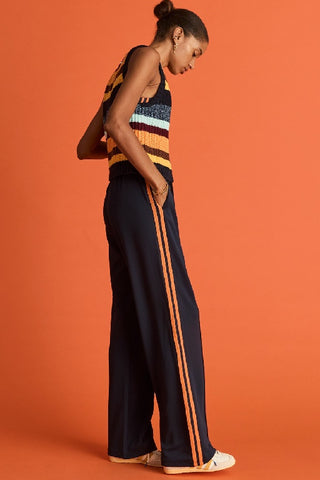 THE UPSIDE - VITESSE MARNIE WIDE LEG PANT - NAVY - PERTH BOUTIQUE - AUSTRALIAN BOUTIQUE - WA BOUTIQUE - INTERNATIONAL SHIPPING - USA SHIPPING - PERTH STORES - PERTH STORE - AUSTRALIA - WA - WESTER AUSTRALIA - WOMENS FASHION - FASHION - CLOTHING - WA STOCKIST - PERTH STOCKIST - AUSTRALIAN STOCKIST - STOCKIST