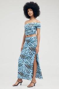 THIRD FORM - ELECTRIC TUCKED MAXI SKIRT - TIE DYE