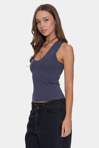 THRILLS - ASTRA V-NECK TANK - CARBON