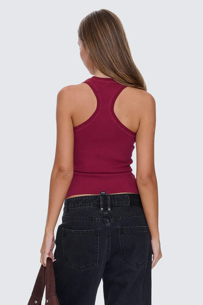 THRILLS - ASTRA V-NECK TANK - NEW MAROON