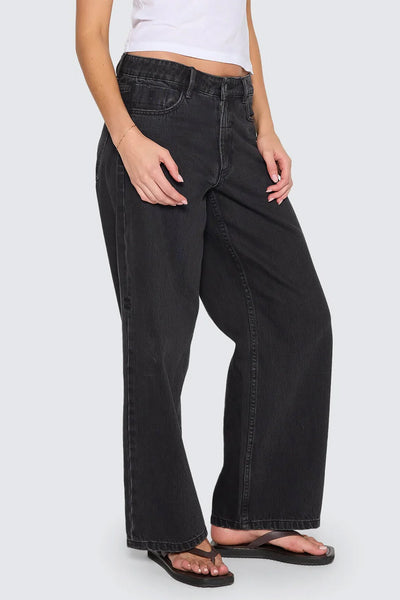 THRILLS - BILLIE LOW RISE BAGGY JEAN - AGED BLACK