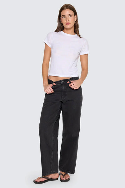 THRILLS - BILLIE LOW RISE BAGGY JEAN - AGED BLACK