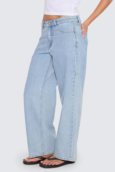 THRILLS - BILLIE LOW RISE BAGGY JEAN - AGELESS BLUE