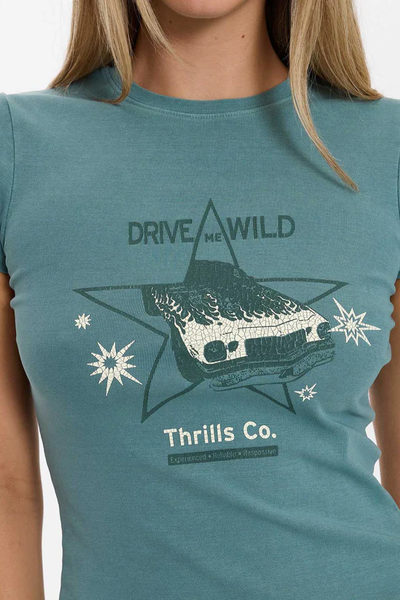 THRILLS - DRIVE ME WILD CLUB TEE - GREEN COAST
