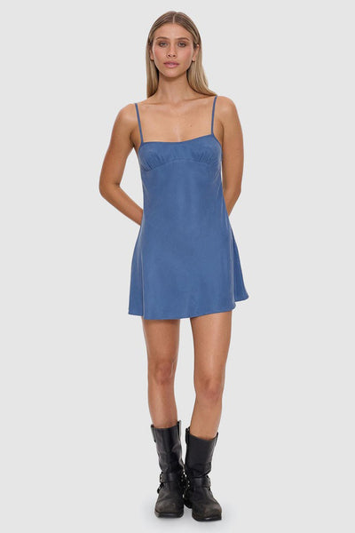 THRILLS - ELIO BIAS MINI DRESS - BLUEFIN - PERTH BOUTIQUE - AUSTRALIAN BOUTIQUE - WA BOUTIQUE - INTERNATIONAL SHIPPING - USA SHIPPING - PERTH STORES - PERTH STORE - AUSTRALIA - WA - WESTER AUSTRALIA - WOMENS FASHION - FASHION - CLOTHING - WA STOCKIST - PERTH STOCKIST - AUSTRALIAN STOCKIST - STOCKIST