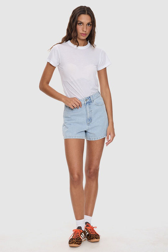 THRILLS - ERICA HIGH RISE SHORT -  SERENITY BLUE - PERTH BOUTIQUE - AUSTRALIAN BOUTIQUE - WA BOUTIQUE - INTERNATIONAL SHIPPING - USA SHIPPING - PERTH STORES - PERTH STORE - AUSTRALIA - WA - WESTER AUSTRALIA - WOMENS FASHION - FASHION - CLOTHING - WA STOCKIST - PERTH STOCKIST - AUSTRALIAN STOCKIST - STOCKIST
