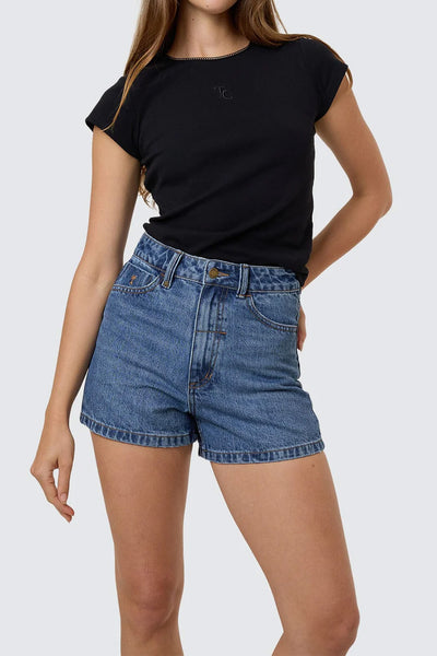 THRILLS - ERICA SHORT - STONED BLUES - PERTH BOUTIQUE - AUSTRALIAN BOUTIQUE - WA BOUTIQUE - INTERNATIONAL SHIPPING - USA SHIPPING - PERTH STORES - PERTH STORE - AUSTRALIA - WA - WESTER AUSTRALIA - WOMENS FASHION - FASHION - CLOTHING - WA STOCKIST - PERTH STOCKIST - AUSTRALIAN STOCKIST - STOCKIST