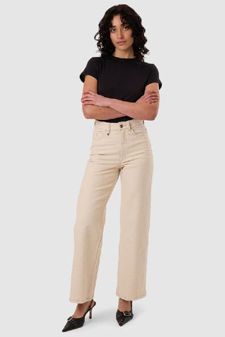 THRILLS - HOLLY STRETCH JEAN - ECRU - PERTH STOCKIST - AUSTRALIAN STOCKIST - WA STOCKIST - AUSTRALIA STOCKIST - AUS STOCKIST - PERTH BOUTIQUE - WA BOUTIQUE - AUS BOUTIQUE - AUSTRALIA BOUTIQUE 