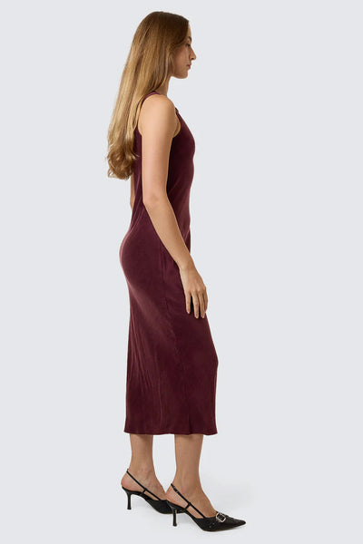 THRILLS - KATHLEEN SLIP DRESS - REDWOOD - PERTH BOUTIQUE - AUSTRALIAN BOUTIQUE - WA BOUTIQUE - INTERNATIONAL SHIPPING - USA SHIPPING - PERTH STORES - PERTH STORE - AUSTRALIA - WA - WESTER AUSTRALIA - WOMENS FASHION - FASHION - CLOTHING - WA STOCKIST - PERTH STOCKIST - AUSTRALIAN STOCKIST - STOCKIST
