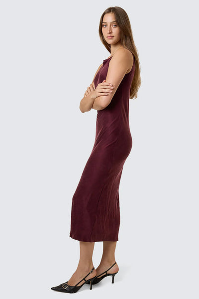 THRILLS - KATHLEEN SLIP DRESS - REDWOOD - PERTH BOUTIQUE - AUSTRALIAN BOUTIQUE - WA BOUTIQUE - INTERNATIONAL SHIPPING - USA SHIPPING - PERTH STORES - PERTH STORE - AUSTRALIA - WA - WESTER AUSTRALIA - WOMENS FASHION - FASHION - CLOTHING - WA STOCKIST - PERTH STOCKIST - AUSTRALIAN STOCKIST - STOCKIST