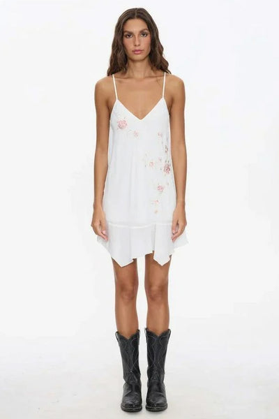 THRILLS - LOLI EMBROIDERY MINI DRESS - OFF WHITE - PERTH BOUTIQUE - AUSTRALIAN BOUTIQUE - WA BOUTIQUE - INTERNATIONAL SHIPPING - USA SHIPPING - PERTH STORES - PERTH STORE - AUSTRALIA - WA - WESTER AUSTRALIA - WOMENS FASHION - FASHION - CLOTHING - WA STOCKIST - PERTH STOCKIST - AUSTRALIAN STOCKIST - STOCKIST
