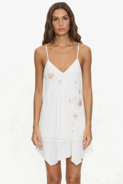 THRILLS - LOLI EMBROIDERY MINI DRESS - OFF WHITE - PERTH BOUTIQUE - AUSTRALIAN BOUTIQUE - WA BOUTIQUE - INTERNATIONAL SHIPPING - USA SHIPPING - PERTH STORES - PERTH STORE - AUSTRALIA - WA - WESTER AUSTRALIA - WOMENS FASHION - FASHION - CLOTHING - WA STOCKIST - PERTH STOCKIST - AUSTRALIAN STOCKIST - STOCKIST