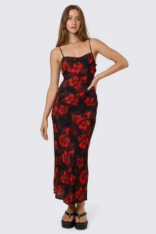 THRILLS - LUCKY FOR YOU FLORAL MAXI DRESS - REDWOOD - PERTH BOUTIQUE - AUSTRALIAN BOUTIQUE - WA BOUTIQUE - INTERNATIONAL SHIPPING - USA SHIPPING - PERTH STORES - PERTH STORE - AUSTRALIA - WA - WESTER AUSTRALIA - WOMENS FASHION - FASHION - CLOTHING - WA STOCKIST - PERTH STOCKIST - AUSTRALIAN STOCKIST - STOCKIST