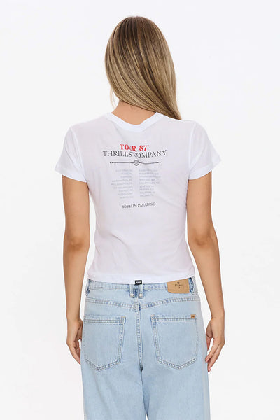THRILLS - METAL AND DUST BOY TEE - WHITE - PERTH BOUTIQUE - AUSTRALIAN BOUTIQUE - WA BOUTIQUE - INTERNATIONAL SHIPPING - USA SHIPPING - PERTH STORES - PERTH STORE - AUSTRALIA - WA - WESTER AUSTRALIA - WOMENS FASHION - FASHION - CLOTHING - WA STOCKIST - PERTH STOCKIST - AUSTRALIAN STOCKIST - STOCKIST