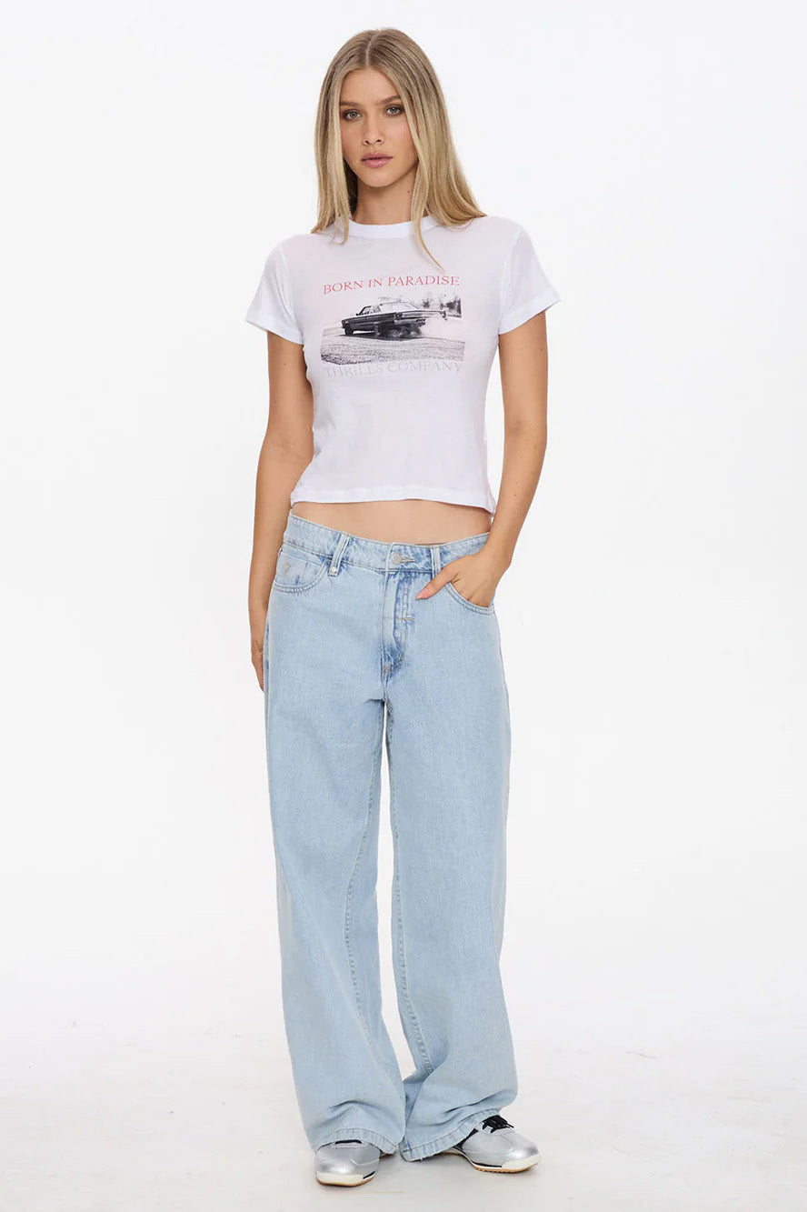 THRILLS - METAL AND DUST BOY TEE - WHITE - PERTH BOUTIQUE - AUSTRALIAN BOUTIQUE - WA BOUTIQUE - INTERNATIONAL SHIPPING - USA SHIPPING - PERTH STORES - PERTH STORE - AUSTRALIA - WA - WESTER AUSTRALIA - WOMENS FASHION - FASHION - CLOTHING - WA STOCKIST - PERTH STOCKIST - AUSTRALIAN STOCKIST - STOCKIST