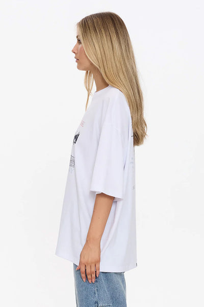 THRILLS - METAL AND DUST OVERSIZED TEE - WHITE - PERTH BOUTIQUE - AUSTRALIAN BOUTIQUE - WA BOUTIQUE - INTERNATIONAL SHIPPING - USA SHIPPING - PERTH STORES - PERTH STORE - AUSTRALIA - WA - WESTER AUSTRALIA - WOMENS FASHION - FASHION - CLOTHING - WA STOCKIST - PERTH STOCKIST - AUSTRALIAN STOCKIST - STOCKIST