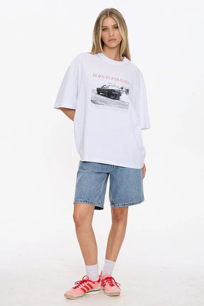 THRILLS - METAL AND DUST OVERSIZED TEE - WHITE - PERTH BOUTIQUE - AUSTRALIAN BOUTIQUE - WA BOUTIQUE - INTERNATIONAL SHIPPING - USA SHIPPING - PERTH STORES - PERTH STORE - AUSTRALIA - WA - WESTER AUSTRALIA - WOMENS FASHION - FASHION - CLOTHING - WA STOCKIST - PERTH STOCKIST - AUSTRALIAN STOCKIST - STOCKIST