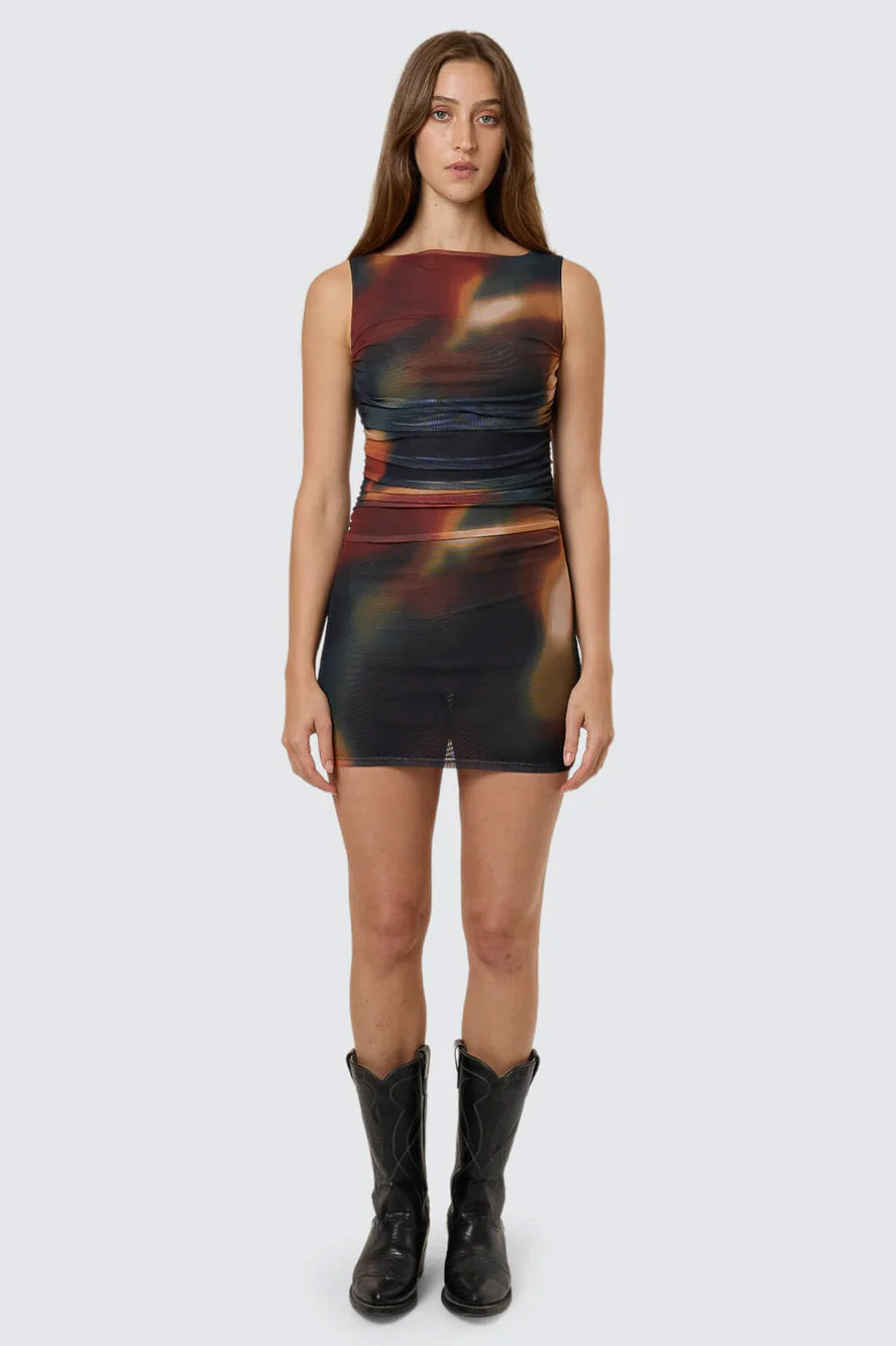 SHOP THRILLS - METAMORPHIC DAZE MINI DRESS - BLACK Chachi SHOP THRILLS - METAMORPHIC DAZE MINI DRESS - BLACK Chachi