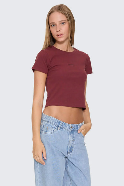 THRILLS - MINIMAL MINI TEE - NEW MAROON