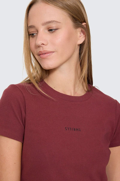 THRILLS - MINIMAL MINI TEE - NEW MAROON