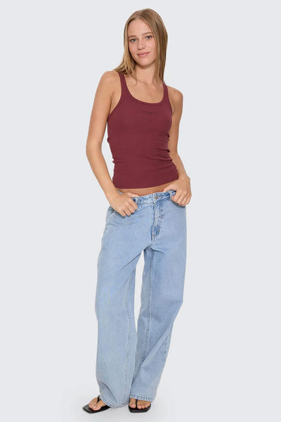 THRILLS - MINIMAL SCOOP TANK - NEW MAROON