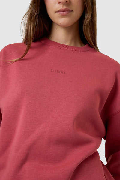 THRILLS - MINIMAL SLOUCH CREW - REDWOOD