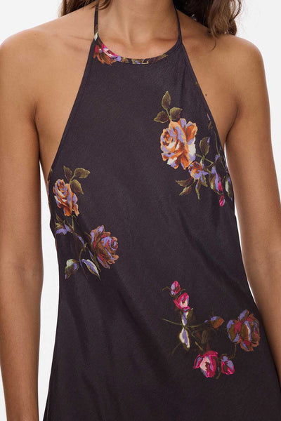 THRILLS - NATURAL SPIRIT BIAS HALTER MINI DRESS - ACORN - PERTH BOUTIQUE - AUSTRALIAN BOUTIQUE - WA BOUTIQUE - INTERNATIONAL SHIPPING - USA SHIPPING - PERTH STORES - PERTH STORE - AUSTRALIA - WA - WESTER AUSTRALIA - WOMENS FASHION - FASHION - CLOTHING - WA STOCKIST - PERTH STOCKIST - AUSTRALIAN STOCKIST - STOCKIST