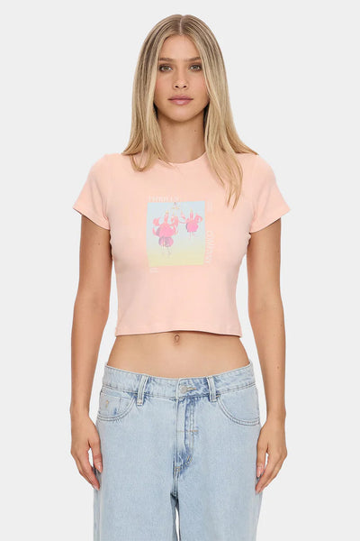 THRILLS - NATURE OF ILLUSION MINI TEE - ROSE SMOKE - PERTH BOUTIQUE - AUSTRALIAN BOUTIQUE - WA BOUTIQUE - INTERNATIONAL SHIPPING - USA SHIPPING - PERTH STORES - PERTH STORE - AUSTRALIA - WA - WESTER AUSTRALIA - WOMENS FASHION - FASHION - CLOTHING - WA STOCKIST - PERTH STOCKIST - AUSTRALIAN STOCKIST - STOCKIST