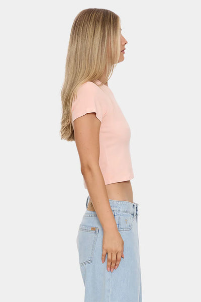 THRILLS - NATURE OF ILLUSION MINI TEE - ROSE SMOKE - PERTH BOUTIQUE - AUSTRALIAN BOUTIQUE - WA BOUTIQUE - INTERNATIONAL SHIPPING - USA SHIPPING - PERTH STORES - PERTH STORE - AUSTRALIA - WA - WESTER AUSTRALIA - WOMENS FASHION - FASHION - CLOTHING - WA STOCKIST - PERTH STOCKIST - AUSTRALIAN STOCKIST - STOCKIST