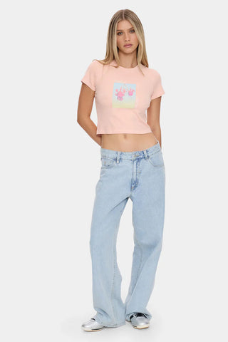 THRILLS - NATURE OF ILLUSION MINI TEE - ROSE SMOKE - PERTH BOUTIQUE - AUSTRALIAN BOUTIQUE - WA BOUTIQUE - INTERNATIONAL SHIPPING - USA SHIPPING - PERTH STORES - PERTH STORE - AUSTRALIA - WA - WESTER AUSTRALIA - WOMENS FASHION - FASHION - CLOTHING - WA STOCKIST - PERTH STOCKIST - AUSTRALIAN STOCKIST - STOCKIST