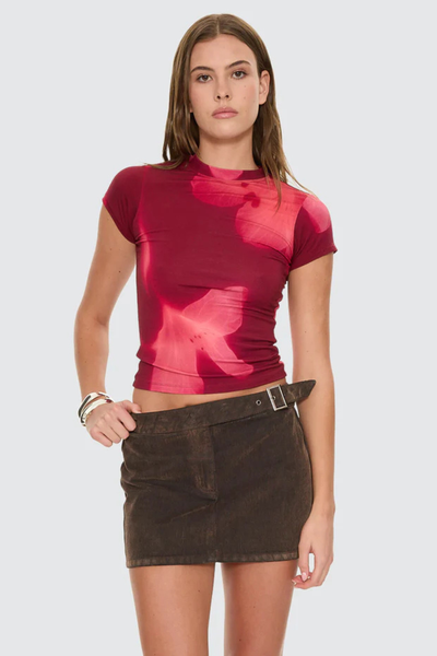 SHOP THRILLS NIGHTBLOOM CLUB TEE IN GARMET ORCHID ONLINE