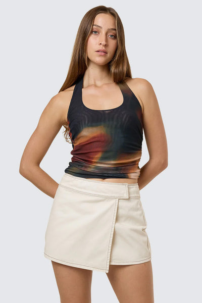 THRILLS - NIGHT SHIFT WRAP MINI SKIRT - HERITAGE WHITE - PERTH BOUTIQUE - AUSTRALIAN BOUTIQUE - WA BOUTIQUE - INTERNATIONAL SHIPPING - USA SHIPPING - PERTH STORES - PERTH STORE - AUSTRALIA - WA - WESTER AUSTRALIA - WOMENS FASHION - FASHION - CLOTHING - WA STOCKIST - PERTH STOCKIST - AUSTRALIAN STOCKIST - STOCKIST