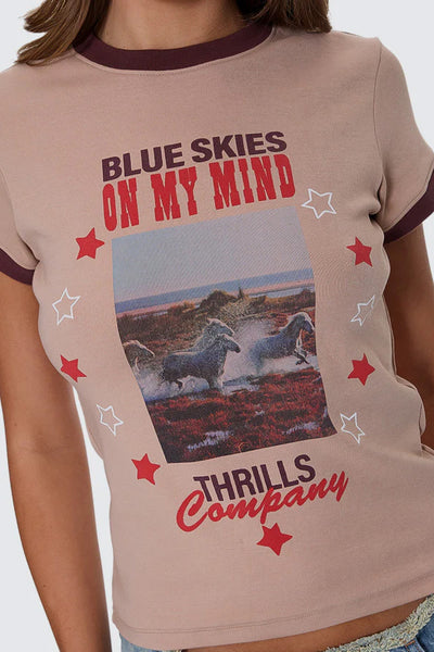 THRILLS - ON MY MIND CLUB TEE - STONE