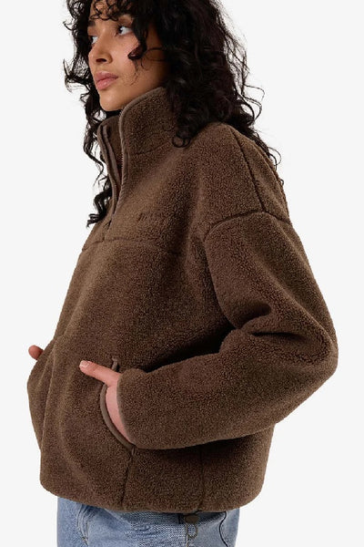 THRILLS - REID SHERPA FLEECE - WREN - PERTH STOCKIST - AUSTRALIAN STOCKIST - WA STOCKIST - AUSTRALIA STOCKIST - AUS STOCKIST - PERTH BOUTIQUE - WA BOUTIQUE - AUS BOUTIQUE - AUSTRALIA BOUTIQUE 