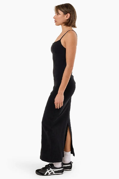 THRILLS - RIB SEAM DRESS - BLACK - PERTH STOCKIST - AUSTRALIAN STOCKIST - WA STOCKIST - AUSTRALIA STOCKIST - AUS STOCKIST - PERTH BOUTIQUE - WA BOUTIQUE - AUS BOUTIQUE - AUSTRALIA BOUTIQUE