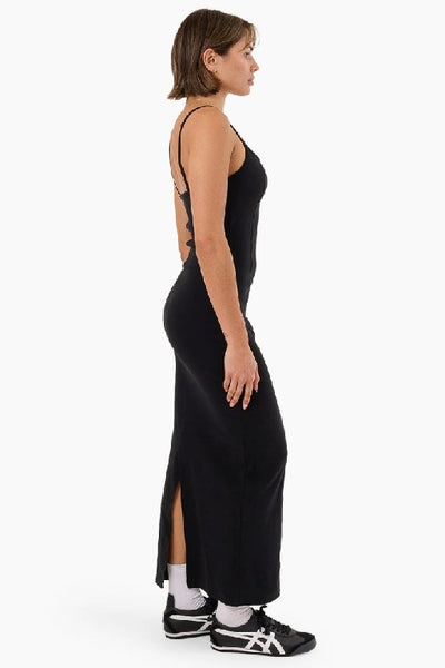 THRILLS - RIB SEAM DRESS - BLACK - PERTH STOCKIST - AUSTRALIAN STOCKIST - WA STOCKIST - AUSTRALIA STOCKIST - AUS STOCKIST - PERTH BOUTIQUE - WA BOUTIQUE - AUS BOUTIQUE - AUSTRALIA BOUTIQUE
