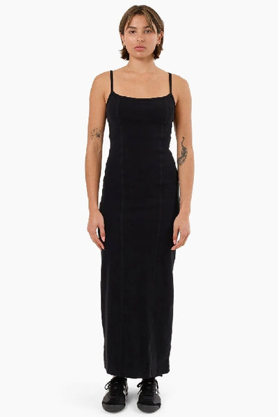 THRILLS - RIB SEAM DRESS - BLACK - PERTH STOCKIST - AUSTRALIAN STOCKIST - WA STOCKIST - AUSTRALIA STOCKIST - AUS STOCKIST - PERTH BOUTIQUE - WA BOUTIQUE - AUS BOUTIQUE - AUSTRALIA BOUTIQUE