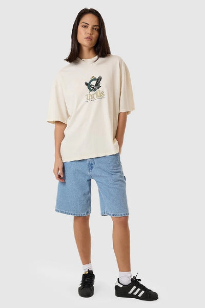 THRILLS - ROYALTY OVERSIZED TEE - HERITAGE WHITE - PERTH STOCKIST 