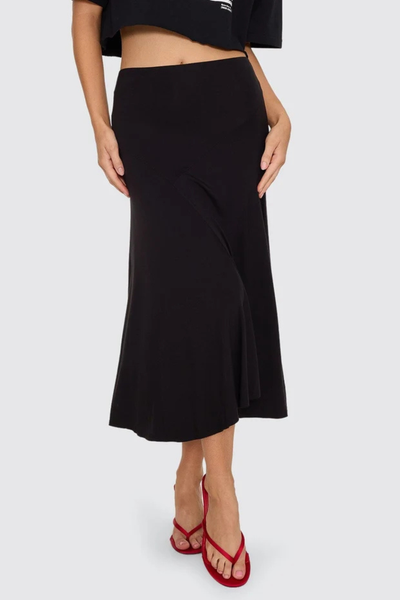SHOP THRILLS SIENNA MIDI SKIRT IN BLACK ONLINE