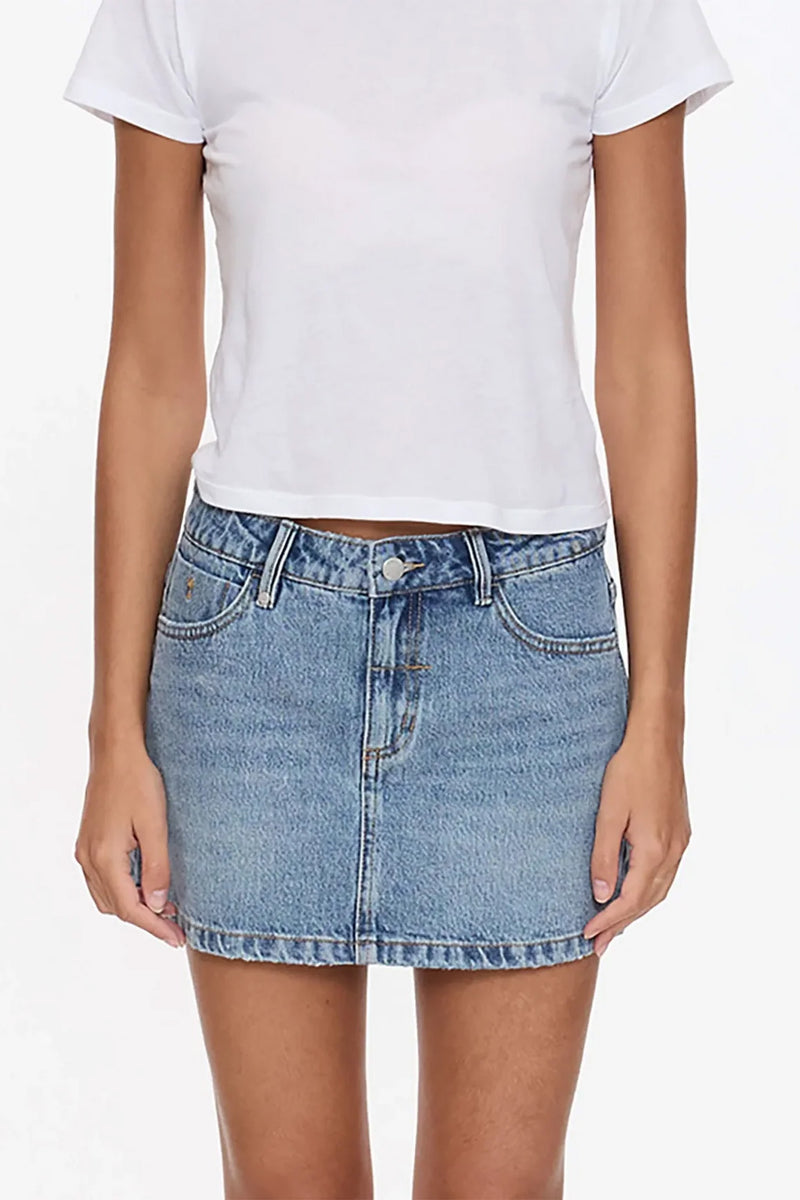 SHOP THRILLS - SOPHIE MID RISE MINI SKIRT - RUSTIC FADE – Chachi