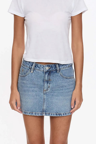 THRILLS - SOPHIE MID RISE MINI SKIRT - RUSTIC FADE - PERTH BOUTIQUE - AUSTRALIAN BOUTIQUE - WA BOUTIQUE - INTERNATIONAL SHIPPING - USA SHIPPING - PERTH STORES - PERTH STORE - AUSTRALIA - WA - WESTER AUSTRALIA - WOMENS FASHION - FASHION - CLOTHING - WA STOCKIST - PERTH STOCKIST - AUSTRALIAN STOCKIST - STOCKIST