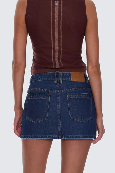 THRILLS - SOPHIE MINI SKIRT - RINSED INK