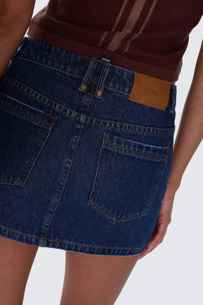 THRILLS - SOPHIE MINI SKIRT - RINSED INK