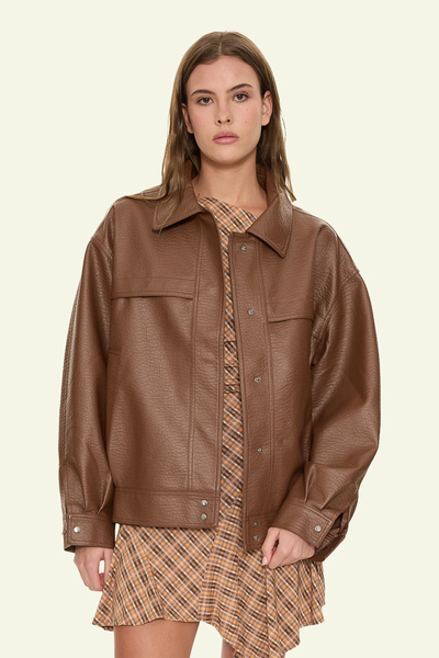 SHOP THRILLS STEVIE JACKET IN BROWN ONLINE