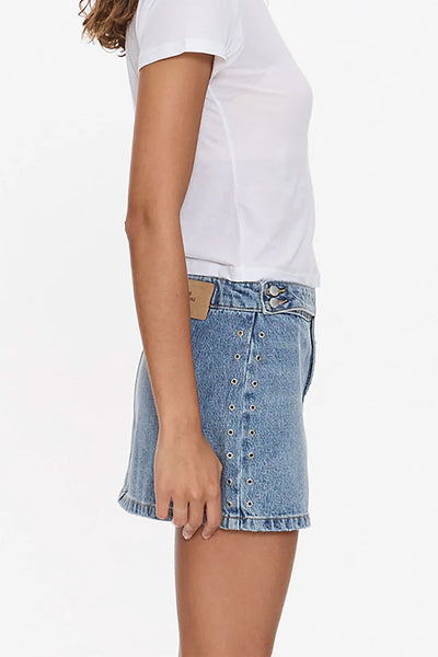 THRILLS - TULLI STUDDED MINI SKIRT - RUSTIC FADE - PERTH BOUTIQUE - AUSTRALIAN BOUTIQUE - WA BOUTIQUE - INTERNATIONAL SHIPPING - USA SHIPPING - PERTH STORES - PERTH STORE - AUSTRALIA - WA - WESTER AUSTRALIA - WOMENS FASHION - FASHION - CLOTHING - WA STOCKIST - PERTH STOCKIST - AUSTRALIAN STOCKIST - STOCKIST