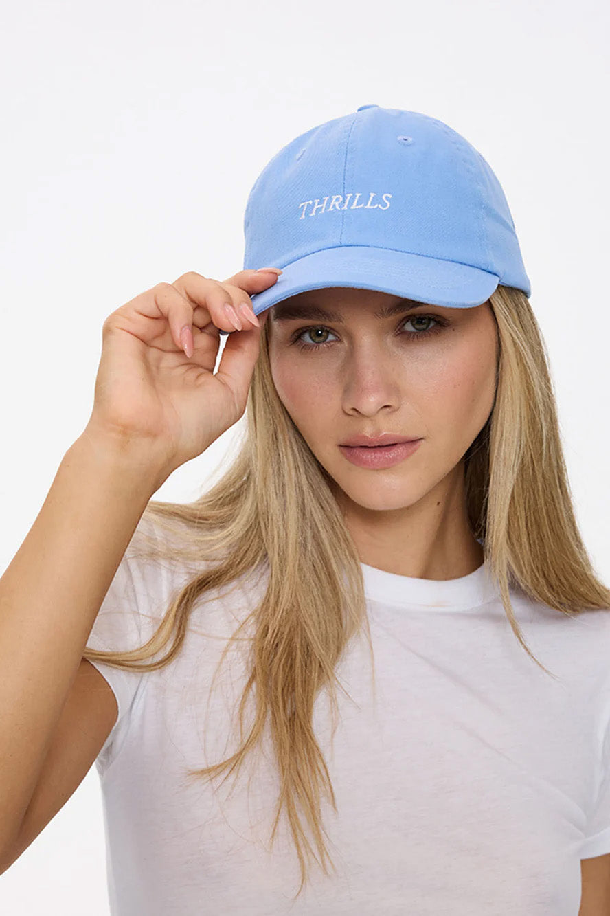 THRILLS - MINIMAL 6 PANEL CAP - CORNFLOWER BLUE - PERTH BOUTIQUE - AUSTRALIAN BOUTIQUE - WA BOUTIQUE - INTERNATIONAL SHIPPING - USA SHIPPING - PERTH STORES - PERTH STORE - AUSTRALIA - WA - WESTER AUSTRALIA - WOMENS FASHION - FASHION - CLOTHING - WA STOCKIST - PERTH STOCKIST - AUSTRALIAN STOCKIST - STOCKIST