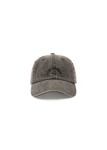 SHOP THE UPSIDE COSMIC WASHED DENIM SOFT CAP IN WASHED BLACK ONLINE