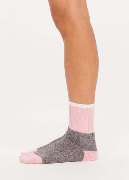 SHOP THE UPSIDE BLOCK CREW SOCK IN SMOKE GREY ONLINE