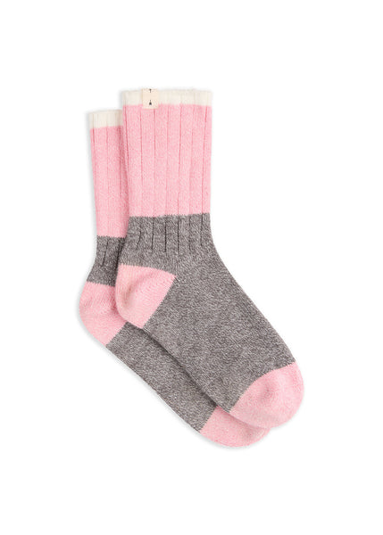 SHOP THE UPSIDE BLOCK CREW SOCK IN SMOKE GREY ONLINE